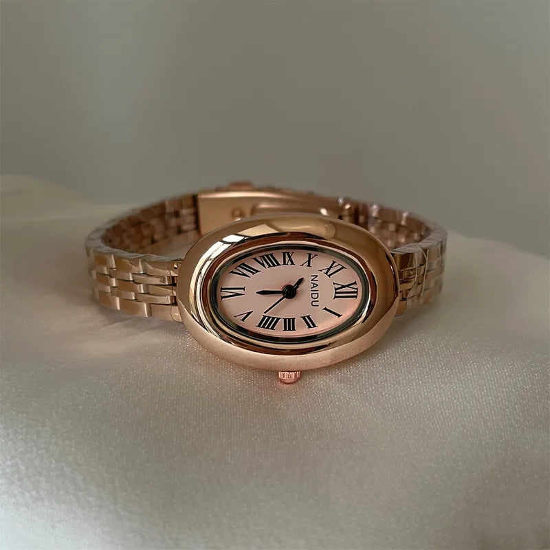 Oval rose gold