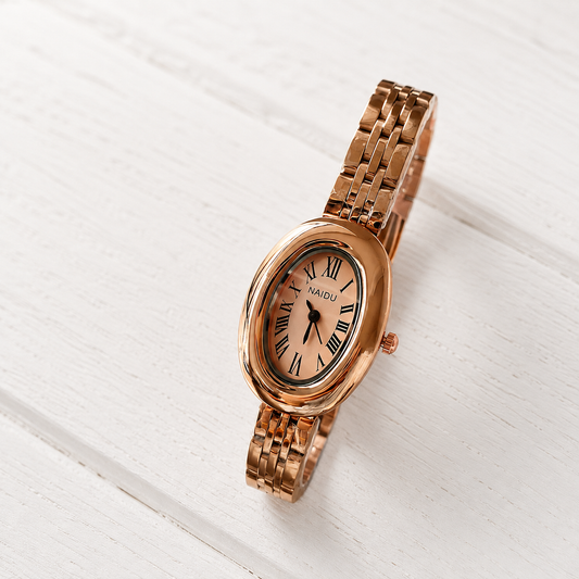Oval rose gold